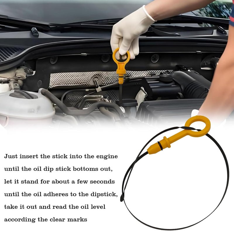 FBLOWMOD 11139AA050 Engine Oil Dipstick Indicator, Compatible with Subaru Outback Forester Impreza Legacy Crosstrek Engine Oil Fluid Level Dip Stick Replace 11139AA050 - Image 5